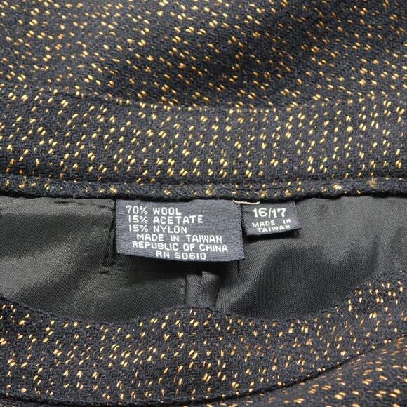 Wool Acetate Nylon Skirt with Lining Womens 16/17 - Picture 3 of 5